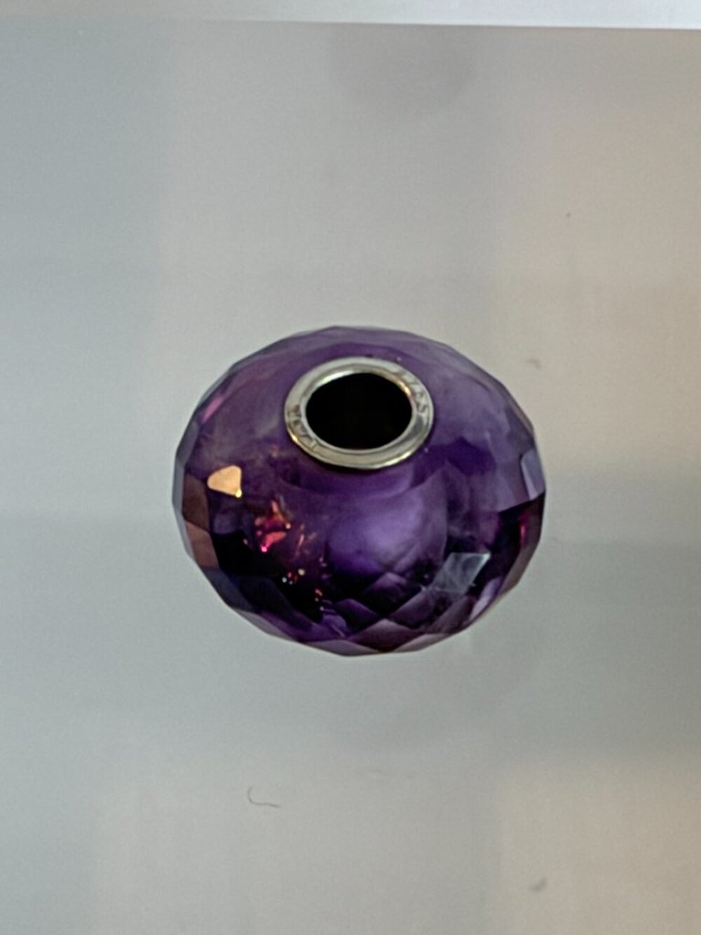 Trollbeads Faceted Amethyst Gemstone Bead